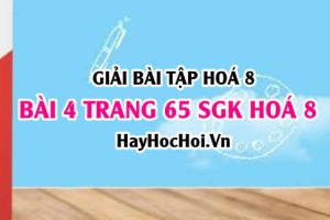 Giải bài 4 trang 65 SGK Hoá 8: Cách tính khối lượng mol, thể tích mol chất khí